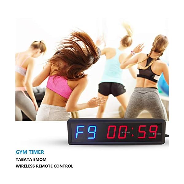 BTBSIGN 1.8'' LED Interval Workout Timer Countdown Stopwatch - Image 5