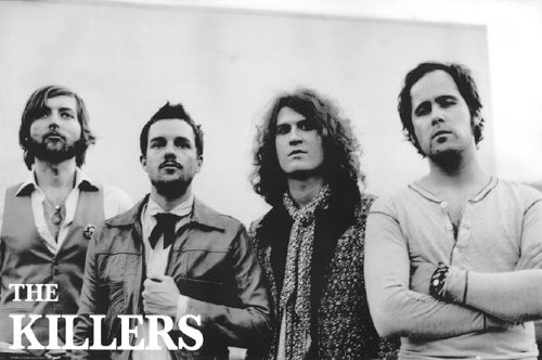 THE KILLERS POSTER Amazing Group Shot BW RARE NEW 24X36