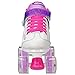 Pacer Comet Quad Kids Roller Skate, with Light Up Wheels, P973, White sz 1