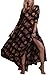 R.Vivimos Women Cotton Flower Printing Long Sleeve Long Dresses