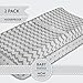 Waterproof Changing Pad Cover Sheets 2-Pack for Baby Boy or Baby Girl - (Grey Chevron & Polka Dots)