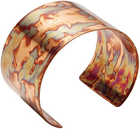 Women's Flamed Copper Cuff Bracelet - 1 1/2" Wide