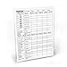Yardzee Score Cards with Rules on the Back, Laminated Yardzee Score Card, Reusable, Dry Erase score sheet for Giant Outdoor Dice Games, Jumbo Score Sheet for Yahtzee (ONE Yardzee Score Card)