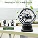 COMLIFE Rechargeable Battery Operated Clip on Desk Fan with Aroma Diffuser Function and 4 Speeds, Portable Battery or USB Powered Aroma Fan for Baby Stroller, Bedroom, Office, Car, Gym or Travel