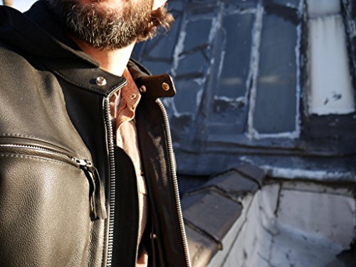 First Manufacturing mens Street Cruiser Leather Jacket(Black,5X-Large),1 Pack