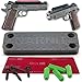 NarnIT Magentic Gun Mount & Holster - Rubber Coated Neodymium Magnet for Storage, Organizer & Quick Access - Hidden Handgun Safe Holder for Car & Home