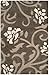 SAFAVIEH Florida Shag Collection Area Rug - 6' x 9', Smoke & Beige, Floral Design, Non-Shedding & Easy Care, 1.2-inch Thick Ideal for High Traffic Areas in Living Room, Bedroom (SG464-7913)
