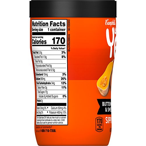Campbell's Well Yes! Sipping Soup, Vegetable Soup On The Go, Butternut Squash & Sweet Potato, 11.1 oz. Cup (Pack of 8) - Thumbnail 7