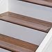 15-Pack, Non-Slip Clear, PVC-Free, Translucent Adhesive Stair Treads and Tape Roller, Non-Abrasive Rubberized Steady Treads Installation Kit
