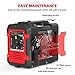 Rockpals 2000-Watt Super Quiet Inverter Generator, 9 Hours Time Portable Camping Gas Power Generator, CARB Compliant With Eco-Mode, Parallel Ready, Dual 120V AC Outlet, 2 USB Ports, 12V DC Output