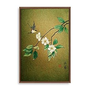 Framed Canvas Wall Art for Living Room, Bedroom Chinese Style Canvas Prints for Modern Home Decoration Ready to Hang - 16"x24" inches