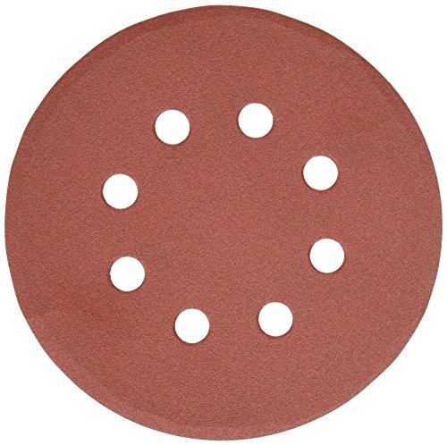 DEWALT DW4306 5-Inch 8 Hole 220 Grit Hook and Loop Random Orbit Sandpaper (5-Pack)