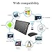UPWADE Wireless Keyboard and Mouse Combo 2.4GHz Wireless Keyboard Mouse Combo with Whisper Quiet Design and Long Battery Life for Laptop Mac Tablet Desktop PC Computer Smart TV (Black-Compact Size)