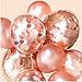 Whaline Round Confetti Circles Tissue Party Table Confetti for Wedding, Holiday, Anniversary, Birthday, Mixed Colors, 1 Inch (Rose Gold)