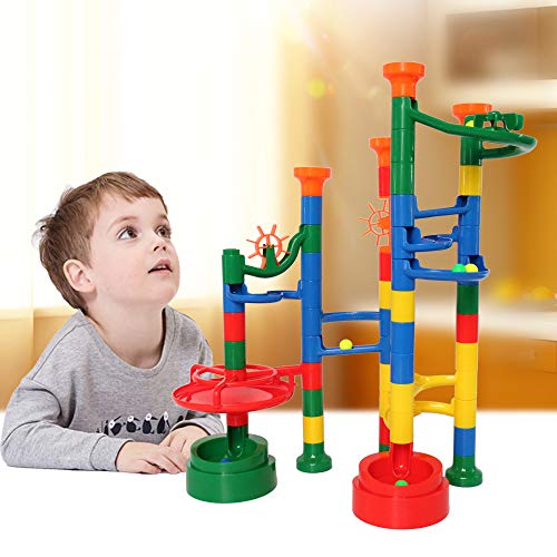 BMAG Marble Run for Kids, Marble Race Track Set, Marble Maze Coaster STEM Building Toys 62PCS