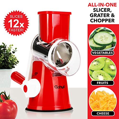 Stainless Steel Rotary Cheese Grater Hand Crank Vegetable Food Chopper
