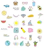 VSCO Girl Boy Cute Lovely Waterproof Laptop Stickers Vinyl Cool Water Bottle Bicycle Motorcycle Phone Luggage Skateboard Guitar Bike Sunscreen Sticker Decal 35pcs Pack