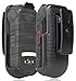 Holster for DuraXV LTE, Nakedcellphone Black [Rotating/Ratchet] Belt Clip Holder Case [with Kickstand] for Kyocera DuraXV LTE E4610, DuraXE E4710
