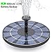 Tranmix Solar Fountain with Battery Backup, 2.5W Bird Bath Fountain Free Standing Solar Powered Fountain for Birdbath,Pond, Pool, Garden, Fish Tank