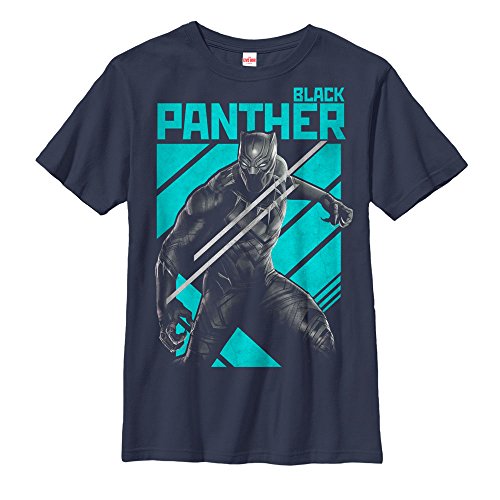 Marvel Black Panther Stripes Boys Graphic T Shirt