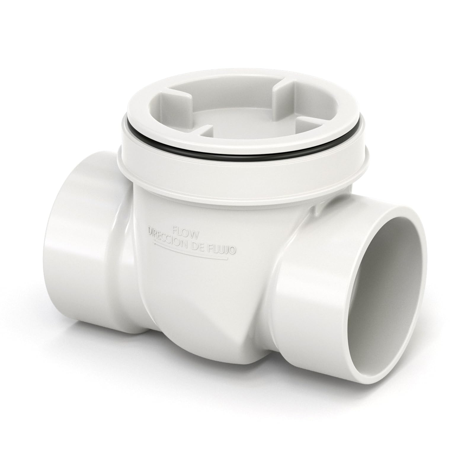 Photo 1 of GASHER 4" PVC Backwater Valve Backflow Preventer Valve, Sewer Check Back Flow Preventer Drain Backflow Preventer Valve For a Variety Of Drainage Systems