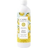 CAPRI ESSENTIALS Dish Soap Liquid, Natural Household Cleaning Supplies, Plant Based Aromatic Dish Detergent, Blend of Essential Oils with Tea Tree, Rosemary & Cedarwood, Lemon Verbena, 16 FL Oz