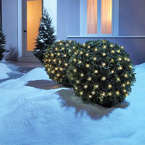 NOMA LED Net Christmas Lights 100 Warm White Mini Lights 4 ft x 4