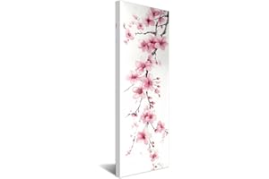 CXHOSTENT Japanese Flower Canvas Wall Art Cherry Picture for Wall Cherry Blossom Paintings Pink Floral Pictures Prints Sakura