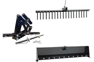MotoAlliance® Impact Implements Patented Hydraulic Landscape System for ATV, UTV, & Garden Tractors. includes Patented Hydraulic Lift, Box Blade, and Landscape Rake