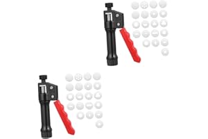 Tofficu 2pcs Clay Extruder Tool for Cake Decoration Handheld Mold for Fondant Chocolate and Clay Crafts for Artists and Bakers Kitchen Tool
