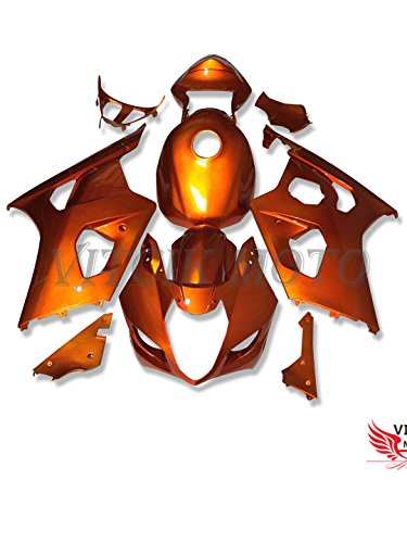 VITCIK (Fairing Kits Fit for GSXR1000 K3 2003 2004 GSXR 1000 GSX R1000 K3 03 04) Plastic ABS Injection Mold Complete Motorcycle Body Aftermarket Bodywork Frame (Gold) A079