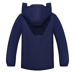 SaphiRose Kids Rain Jacket Waterproof Raincoat Mesh