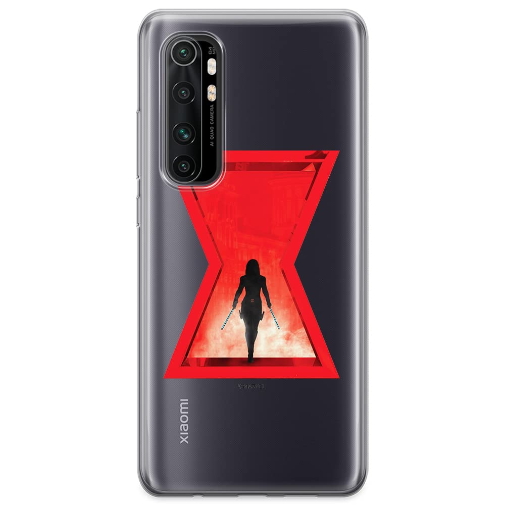 ERT GROUP mobile phone case for Xiaomi MI NOTE 10 Lite original and officially Licensed Marvel pattern Black Widow 009 optimally adapted to the shape of the mobile phone, partially transparent