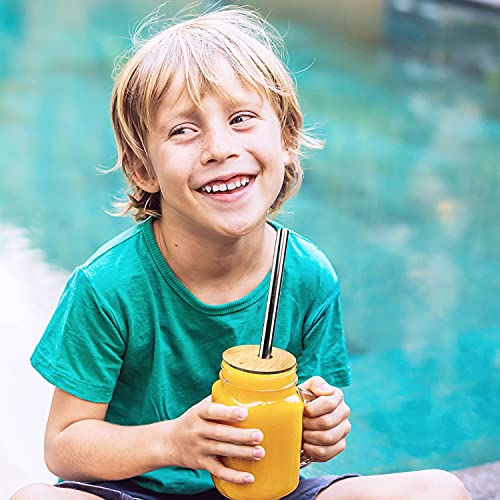 Wide Mouth Mason Lid , Mason Jar Lids with Straw Hole,,Natural Reusable