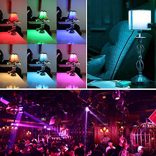 Bonlux E12 RGB LED Color Changing Light, 5W B10 Dimmable Candelabra