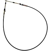 80605 Automatic Transmission Shifter Cable Eyelet End, Replacement for B&amp;M Automotive Heavy Duty Performance Shifter Cable, 5ft Long Af72-1001 BMM-80605 0.25" Outer Diameter Black