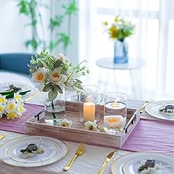 Glass Cylinder Vases Set of 12 - Hewory Tall Round