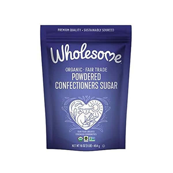 WHOLESOME SWEETENERS 16-OUNCE ORGANIC POWDERED CONFECTIONERS SUGAR, FAIR...