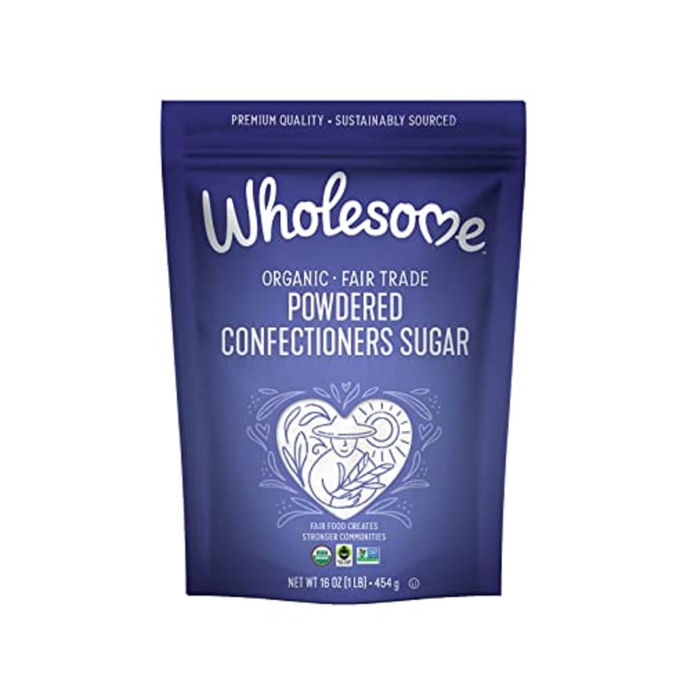 Photo 1 of Wholesome Sweeteners 16-Ounce Organic Powdered Confectioners Sugar, Fair Trade, Non GMO, Gluten Free & Vegan, 1 Pack