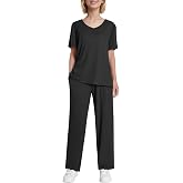 Latuza Women's Petite Lounge Set Petite Short Length Pants