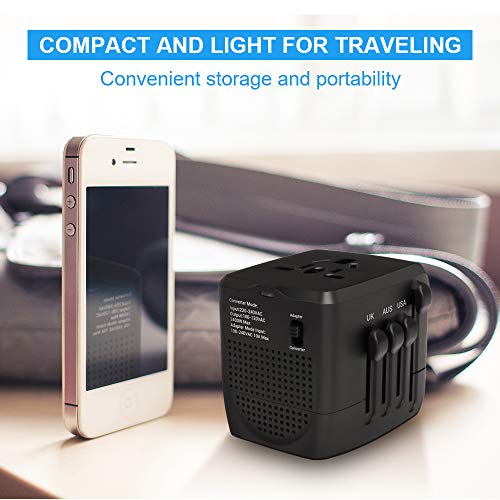 Universal Travel Plug Adapter, Voltage Converter 220V to 110V Power