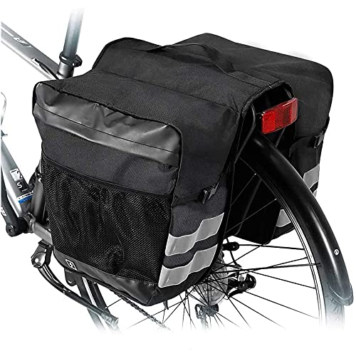Asdazrxy Rear Side Bike Bags, Bicycle Side Bags, Rear Bike Bags, Bicycle Carrier Bag, for Outdoor Bicycles Commute Shopping Riding Picnic