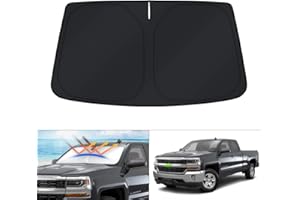 KUST Windshield Sun Shade for 1999-2006 Chevrolet Chevy Silverado/GMC Sierra 1500 2500 3500 2500HD Accessories Sunshade Window Protectors Foldable Blocks UV Rays Keep Your Car Cooler