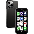 IBOZOU Mini Smartphone 3G Small Cellphone Unlocked Phone Child Mini Phone 3.0 Touch Screen Facial Recognition Kids Mobile Phone Android Dual Sim 2GB+16GB Students Cell Phones (Cool Black)