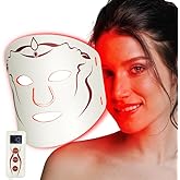 BOLENDA Red Light Therapy Mask for Face - Anti-Aging 650nm LED Facial Mask, Portable Silicone Facial Mask for Wrinkles, Fine Lines & Even Skin Tone,Rechargeable Remote Control,10-Min Fast Treatment