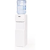 Igloo Top Loading Water Cooler with Removable Drip Tray &amp; Energy-Saving Features- Water Tower with Hot &amp; Cold Temperature Settings- Water Dispenser Fits 3 &amp; 5-Gallon Jugs with Child Safety Lock- White
