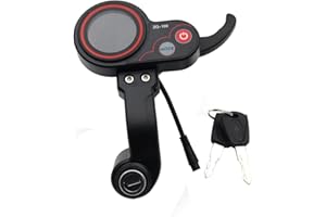 MuNanshan ZQ-100 Mileage Meter with Key Speed Adjustable Electric Scooter Meter 6 Pin Display for Electric Scooter Dashboard