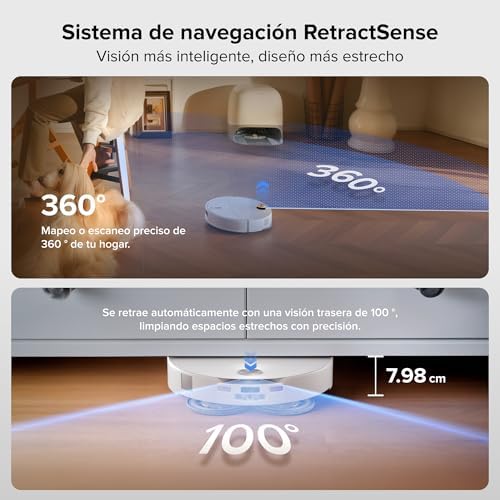Qrevo Curv 2 Pro Robot Aspirador y Fregasuelos, 25000 Pa