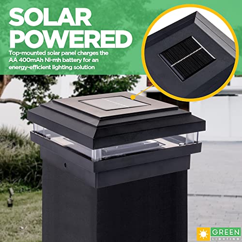 GreenLighting Dual Combo Solar Post Lights Outdoor Deck Fence Post