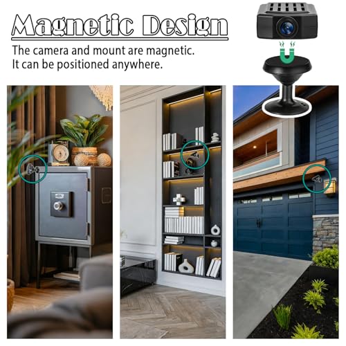 OTADUG Spy Camera 1080P Loop Recording Motion Detection 120° Wide Angle 3 Hours Playtime with Card Included, No Wi-Fi Required